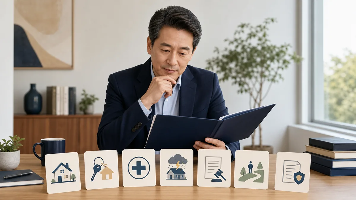 IRP 중도인출 사유 7가지를 확인하는 중년 직장인